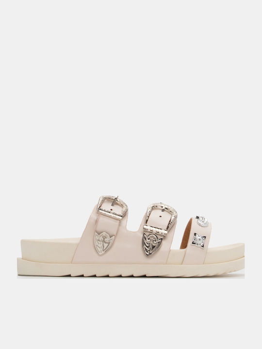 Flache Sandalen Für Damen Flatforms Beigen