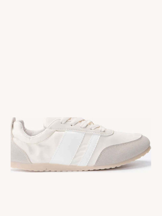 Adidași Bej Cu Talpă Joasă Cu Dungi Duble