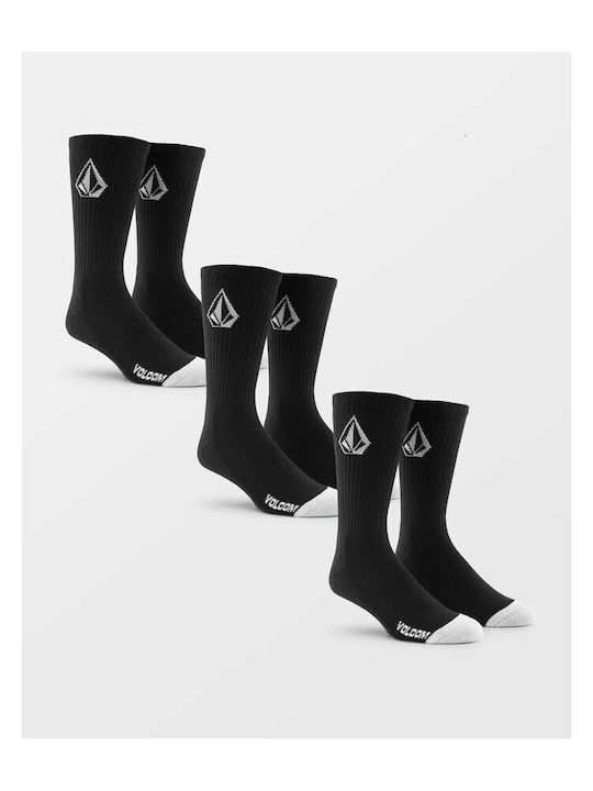 Volcom Herren Socken Schwarz 3er Pack