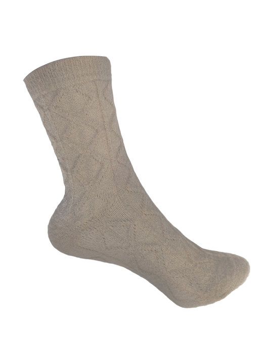 Gift-Me Women’s Monochrome Light Brown Socks