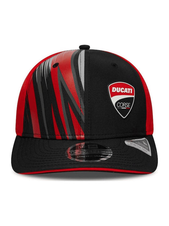 New Era Ducati Motor Logo Druck 970 Stretch Snap Cap Schwarz