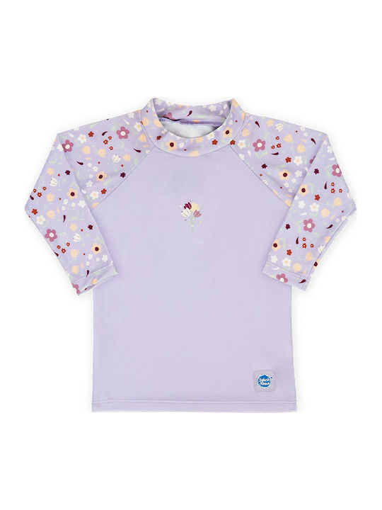 Splash About Kids Swimwear Rashguard With Long Sleeve Lilac