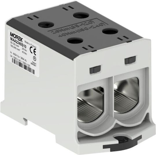 Connector Otl240-2 Black Color 2xal/cu 35-240mm2 1000v Universal Clamp Maa2240s10