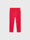 Kids Leggings Long Red