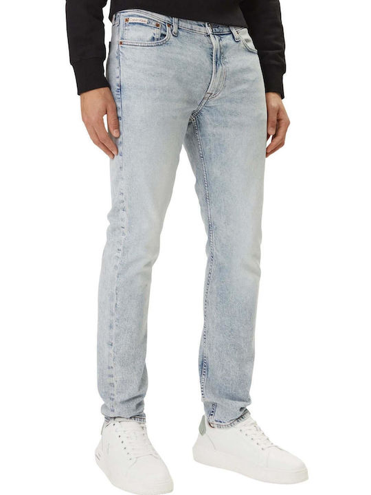 Calvin Klein Men's Elastic Slim Fit Tapered Blue Jeans Pants Calvin Klein Men's Elastic Slim Fit Tapered Blue Jeans Pants