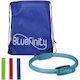 Δαχτυλίδι Pilates Bluefinity 37cm 3 X Λάστιχα Γυμναστικής & Θήκη Μεταφοράς Turquoise Green Blue Red 10048326