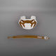 Mouth Guard Venum Elite Lipguard Logo Edition White Gold