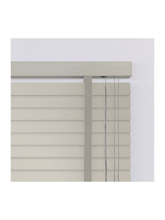 Elite Blinds 805283 Wooden Blinds in Ecru Colour P100xH200cm