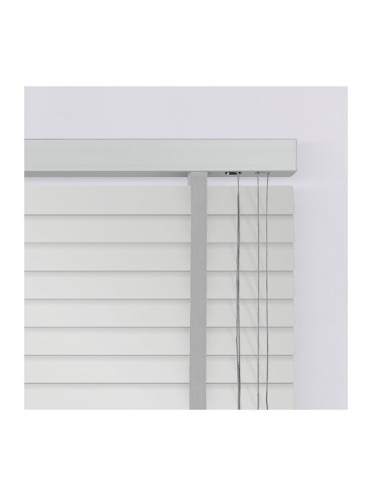 Elite Blinds 805601 Wooden Blinds in White Color P100xH100cm