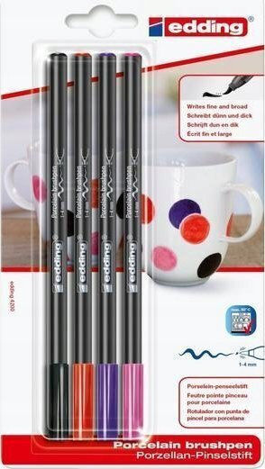 Edding Porzellanstift E-4200 Edding 1-4mm 4 Farben Blister