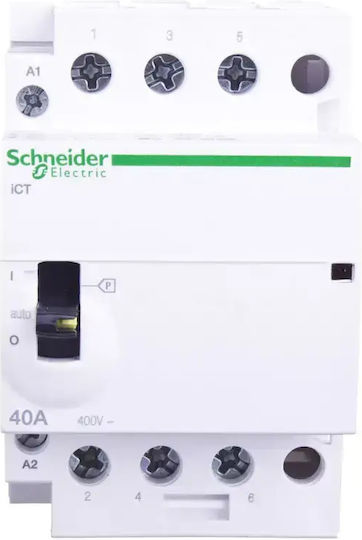 Schneider Modular Contactor 40a 3z 0r 230v Ac Ict A9c21843