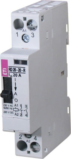 Модулен Контактор 20А 230V AC 2Z 0R R20-20-R-230V AC 002464040