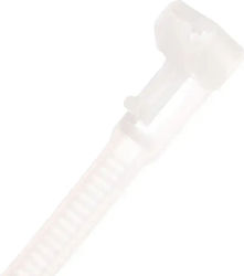Cable Tie Opened Repeatedly 350x7,5mm White Bmwb5254e 100pcs