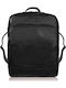 Rucsac Bărbătesc Vintage din Piele pentru Laptop Urban Negru Office la Colegiu Im-07-bl