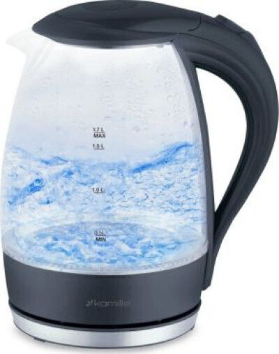 Kamille Wasserkocher 1.7l 2200W Schwarzer