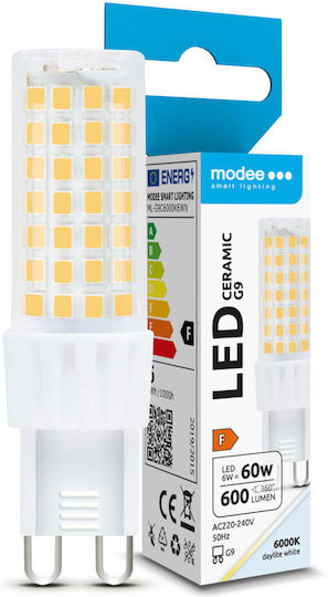 Modee Lighting LED Bulb 6W 72mm For G9 Socket Cool White 600lm