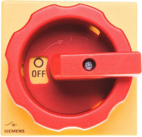 3p 63a 22kw Ac23a 400v Head Emergency Roller Mounting Roller Yellow-red 4 Holes 3ld2514-0tk53