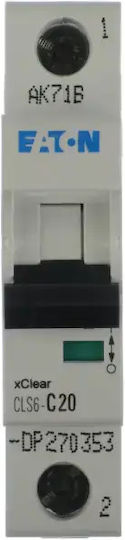 Adapter-Schalter 1p C 20a 6ka AC Cls6-c20-dp 270353