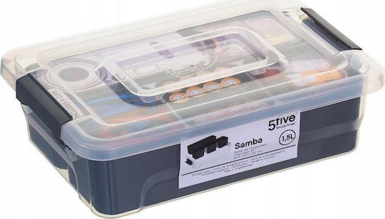5Five Πλαστικό Κουτί Αποθήκευσης με Καπάκι 1.5lt