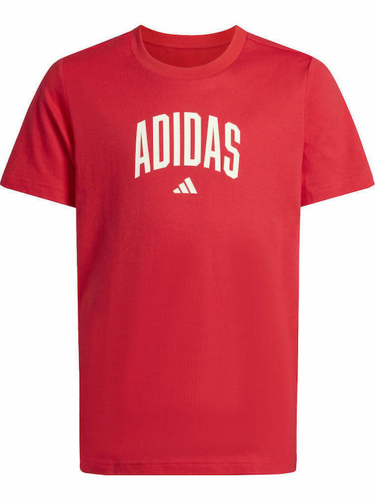 adidas Παιδικό T-shirt Κόκκινο Collegiate Graphic