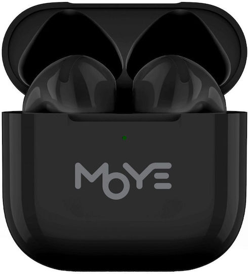 Moye Aurras 3 Lite Earbud Bluetooth Handsfree Слушалки с Калъф за Зареждане Черни