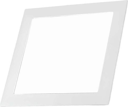 Avizar Quadratisches LED-Panel 18W 20x20cm Eingebaut Deckenmontage Modernes Design Weiß