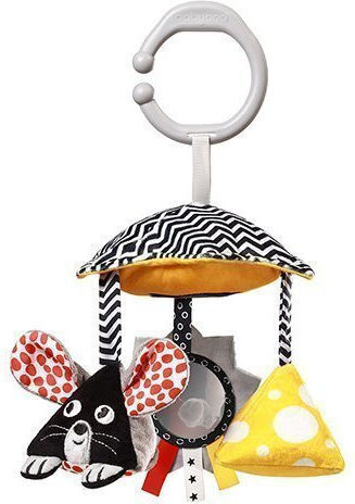 Babyono Hanging Baby Toys for Cot and Stroller with Teether Mouse for Newborns