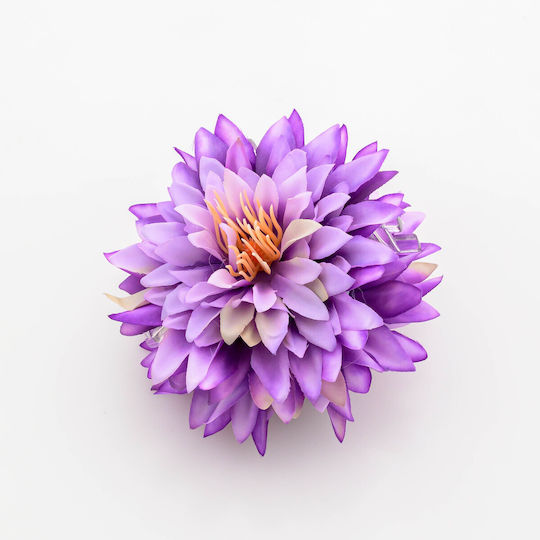 Premium Dahlia Hair Claw Clip Boho Style & Absolute Hold Purple