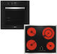 Miele H2455B KM 6520 FR Counter Top Oven 76l with Ceramic Hobs W56cm Black