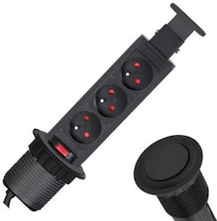 Design Light Steckdosenleiste 3 Steckdosen mit Kabel 1,5m