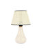 Opviq Nuv Table Lamp for E27 Fitting with White Shade and Base