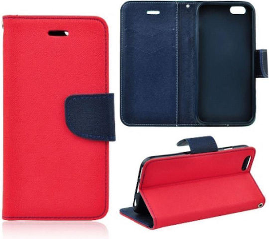 Xiaomi Mi Note 10 10 Pro Калъф NetOne Fancy Diary Book Style Портмоне Червен Син