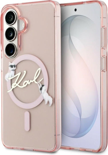 Karl Lagerfeld Rückseite Kunststoff / Silikon Rosa (Galaxy S26)