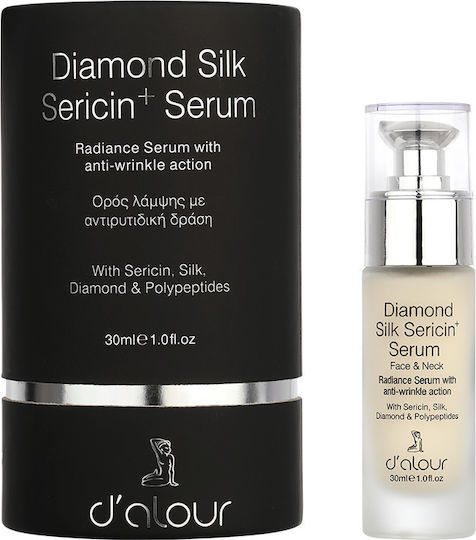 D'Alour Diamond Silk Sericin Αντιγηραντικό Serum Προσώπου για Λάμψη 30ml