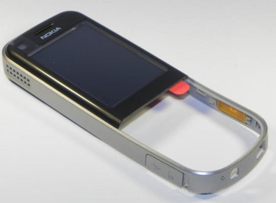 Nokia 6720 Classic Front Cover Metall Grau Original