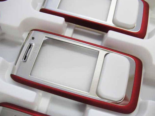 Nokia E65 Front Cover Red Original