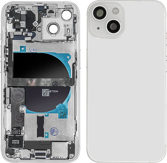 Rear Chassis & Middle Frame Apple iPhone 13 Starlight OEM Complete Small Parts