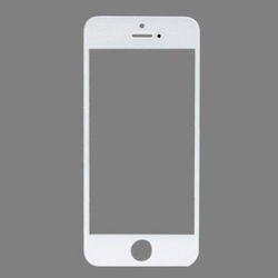 Apple Iphone 5s Lentilă De Înlocuire Geam Ecran Alb De Înaltă Calitate Oem