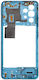 Samsung A325f Galaxy A32 Lte Middle Cover Frame Blue Original