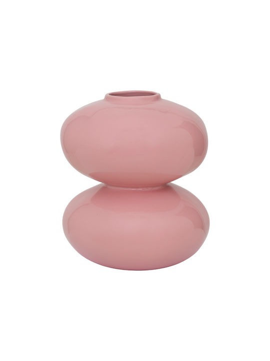 Urban Nature Culture Amsterdam Διακοσμητικό Βάζο Κεραμικό Buhle Ροζ Y28cm