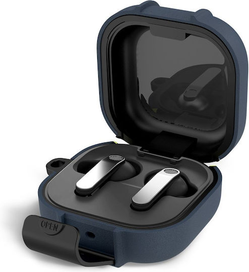 Tech-Protect Schlanke Kunststoffhülle Mit Haken In Blauer Farbe Für Galaxy Buds4 / 4 Pro