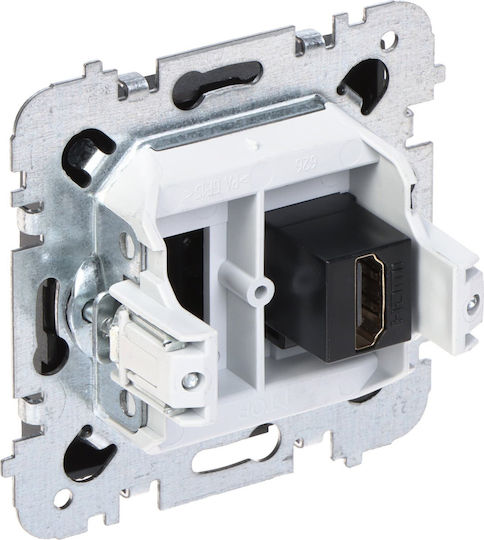 Elektro Plast Πρίζα HDMI σε Μαύρο χρώμα 4191-19
