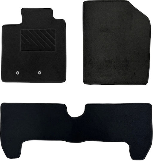 Car Mats Carpet Quality Luxury Black Compatible Toyota Urban Cruiser Model 2007-2016 3 Pieces