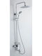 Inter Ceramic Adjustable Shower Column with Mixer Gray