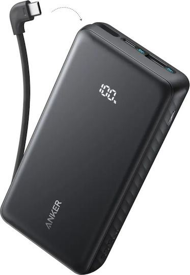 Anker Zolo Външна батерия 20000mAh 22.5W с USB-A Порт и USB-C Порт Power Delivery / Quick Charge Черен