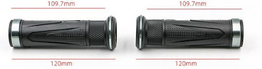 Χειρολαβες Xinli Comfort Σετ Ασημι 120mm