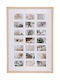 Atmosphera Multi Picture Frame Wall-mounted Plastic with Brown Frame