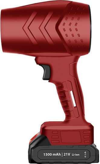Suflantă Multifuncțională Portabilă Alista Home Încărcare Auto Grătar Mașină Îndepărtare Prafului Frunzelor 1500 mAh 25000 Rpm Viteză 2 Baterii Li Încărcător Burgund