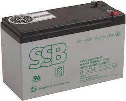 Ssb Sbl 9-12l Ssb UPS-Batterie 12v/9ah T2 Lebensdauer 10-12 Jahre Faston 6,3 Mm