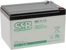 Ssb Sbl 12-12l Ssb Battery 12v/12ah T2 Life 10-12 Years Faston 6.3 Mm Ssb Sbl 12-12l Ssb Battery 12v/12ah T2 Life 10-12 Years Faston 6.3 Mm